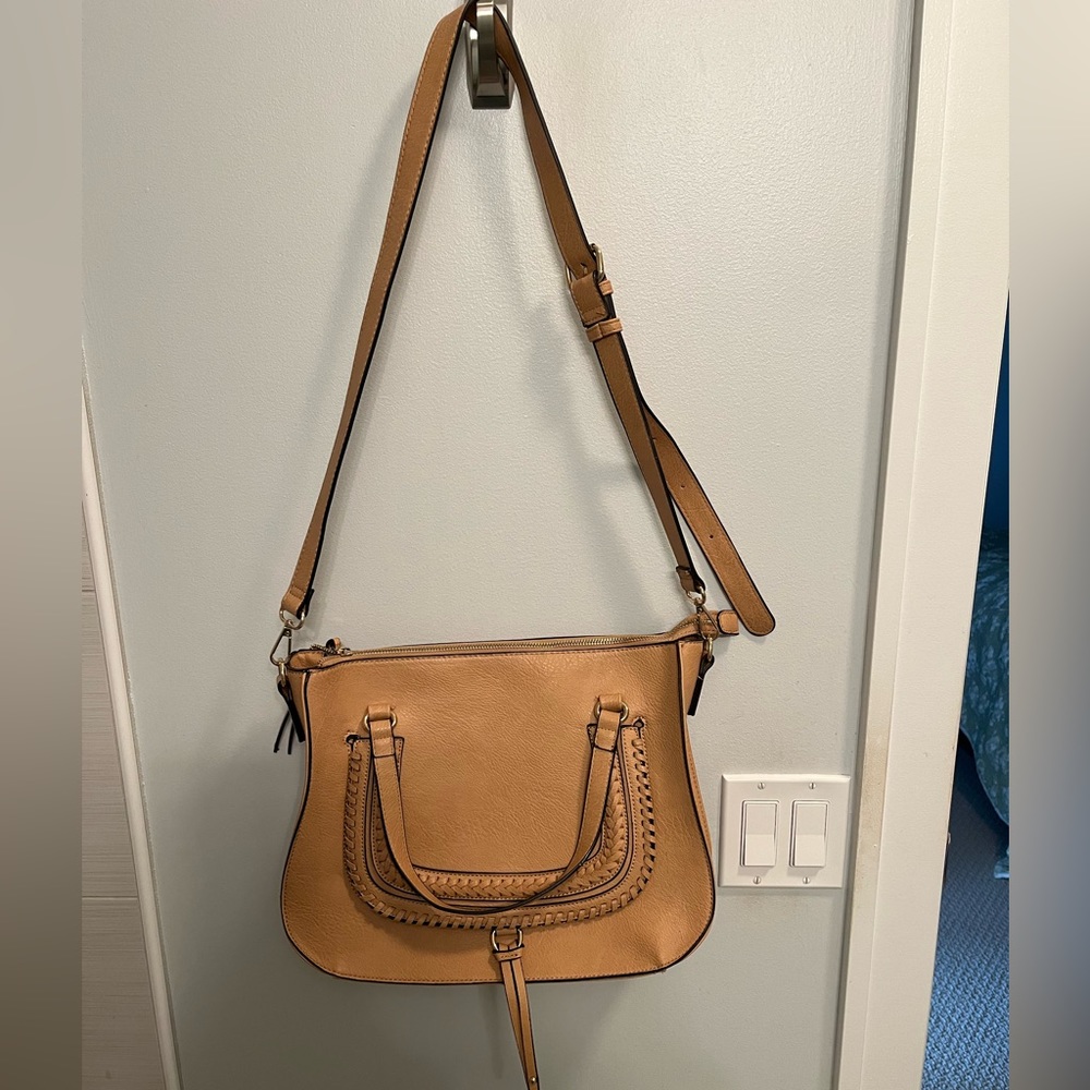 Adorable tan tote bag